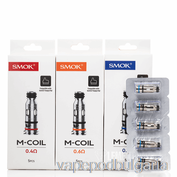 Vape 10000 Дръпки Smok M Replacement Coils 0.6ohm M-coils